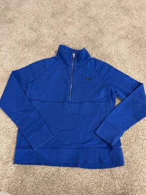 Under Armour Blue Quarter Zip Performance Pullover